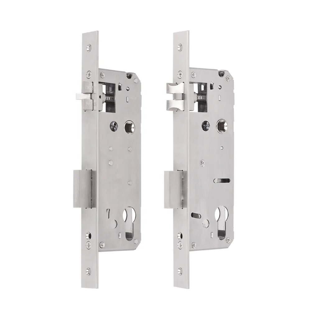 45 mm euro lock body door electric handle up deadlock glass door lock bodi