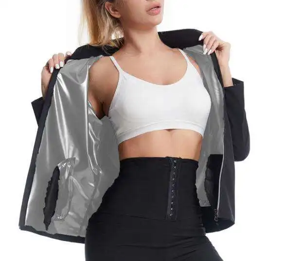 Hot Sal Sauna Jacket for Women Long Sleeve Fitness Hot Sweat Workout Shirt Neoprene Body Shaper Training Clothes