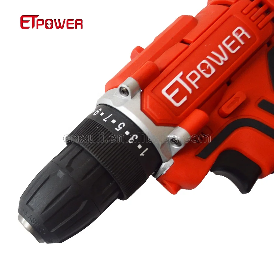 ETpower 16 8 в литий-ионная аккумуляторная электрическая дрель ручная отвертка 10 мм