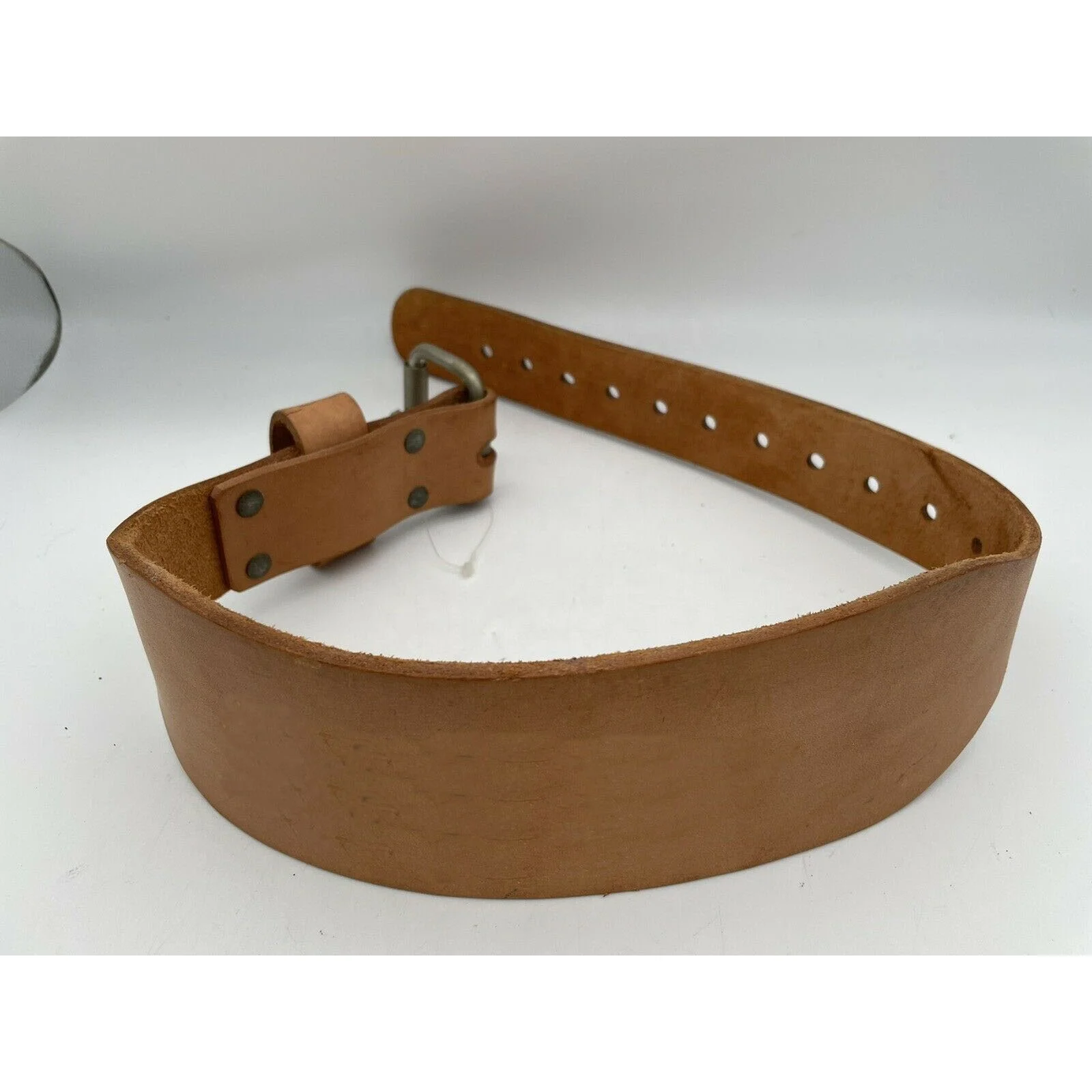 OEM Custom waist support safety fitness weight lifting leather gym belt with real leather