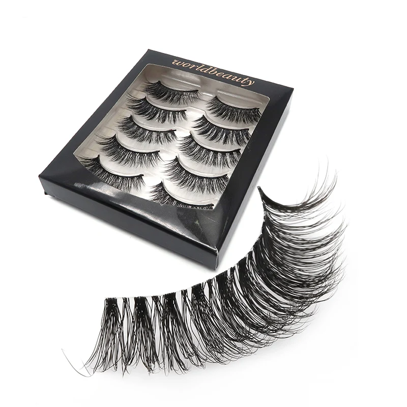 2023 Фирменная торговая марка ресниц натуральный вид Искусственная норка накладные ресницы сверхтонкие прозрачные ресницы матовая полоса натуральные ресницы