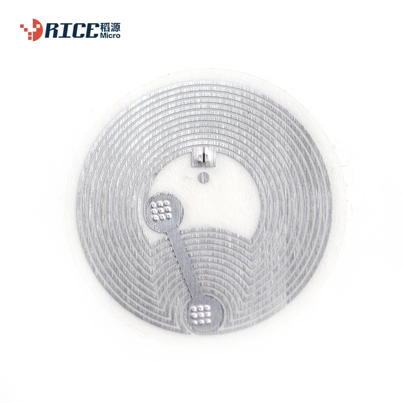 Rice Micro RFID NFC/HF Inlay PET Dry Wet Label Sticker 13.56MHZ RFID Tag