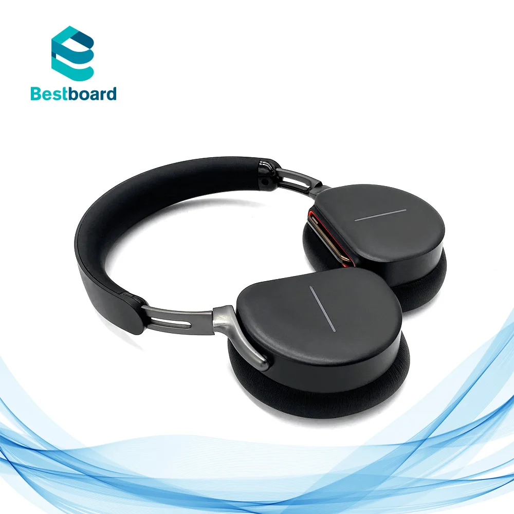 WFH Home Office Personal Online Computer Headphones Hifi BT Headphones Wireless 2.4GHZ Blue-tooth 5.0 20 Hours Headband RF