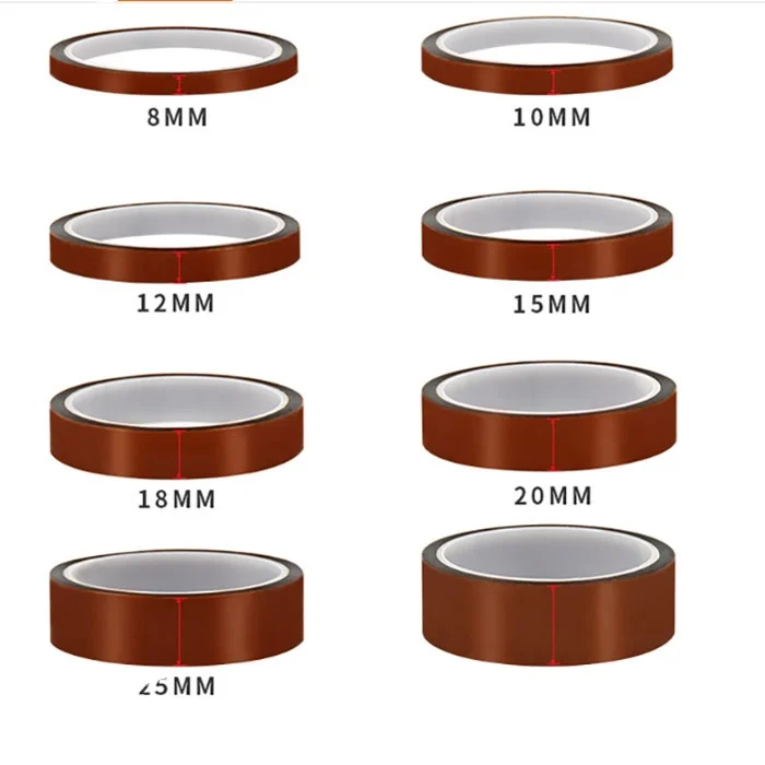 0 05 мм Высокая термостойкость электроизоляция ESD Kapton лента Антистатическая полиимидная самоклеящаяся для маскировки печатных плат