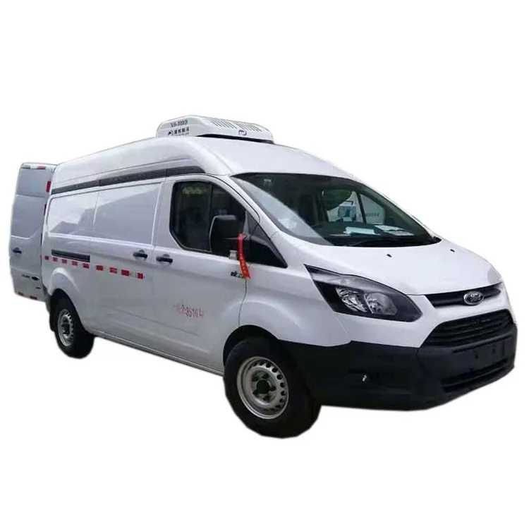 Minibus Double Cab freezer Small Refrigerated Trucks Light Frozen Vehicle 4x2 New Truck Low Price 1-10 Ton -18-0 Degree for sale