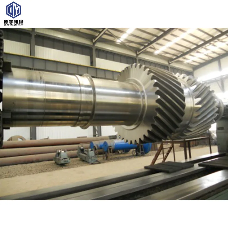 OEM Custom Metallurgical Machinery Ball Mill Rotary Kiln Forging Double Helical Large Size Gear Shaft
