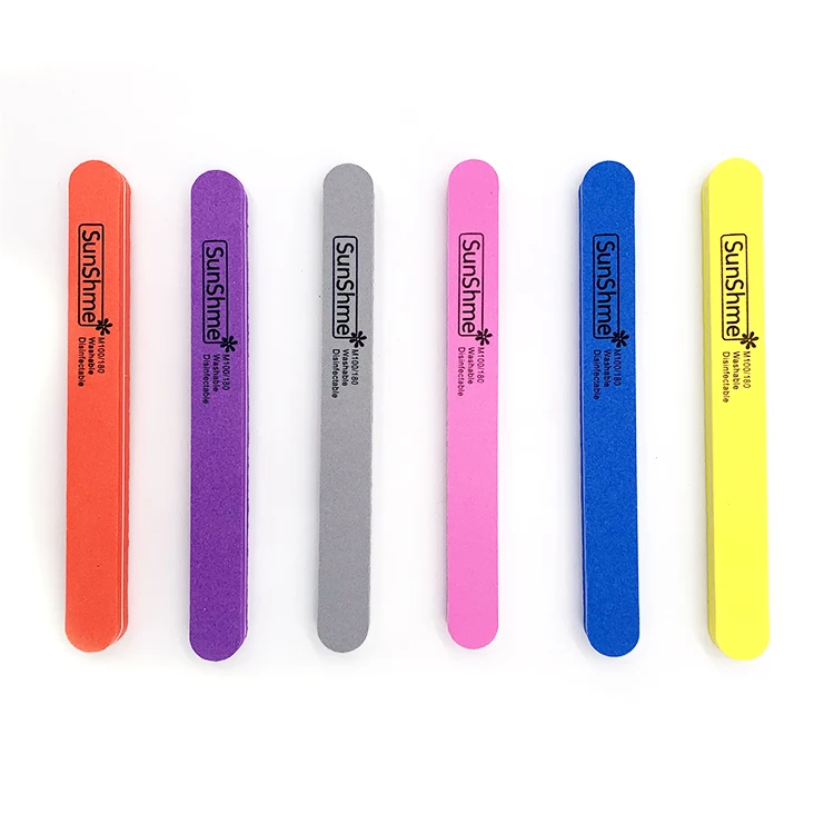 Jumbo zebra nail file 100 180 80/80 grit professional custom logo printed nail files 100/180