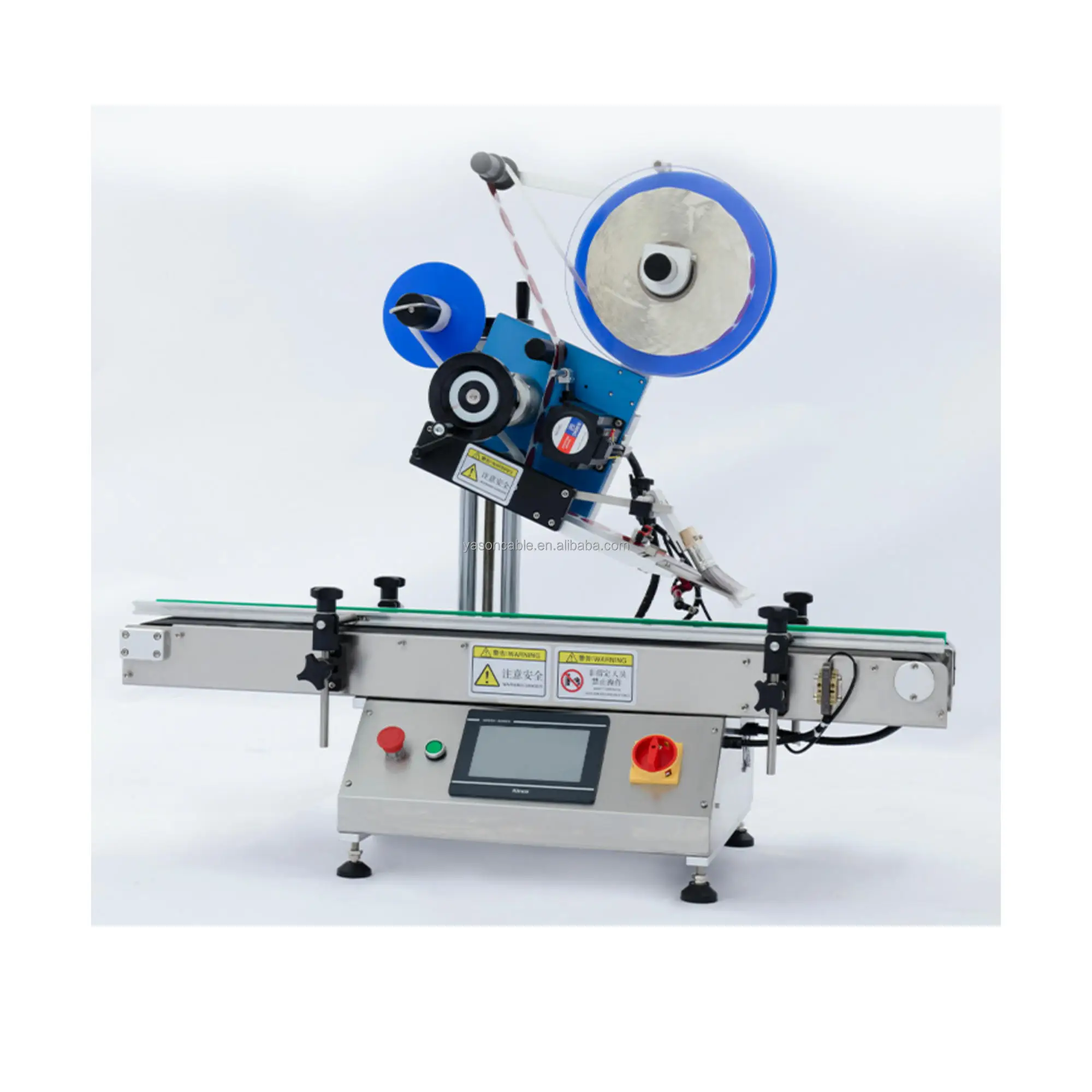 YTK-TP100 automatic Scratch Card flat surface Paper Box Plastic Flat Square Pet Bottle Adhesive labeling