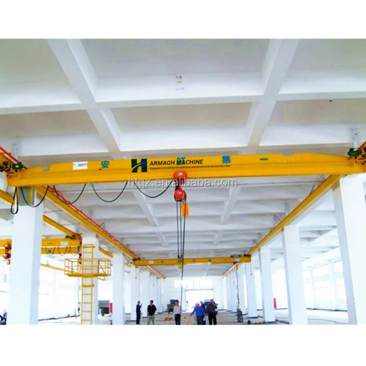 20 ton double girder electric trolley overhead bridge crane workshop used travelling crane 5 ton overhead crane
