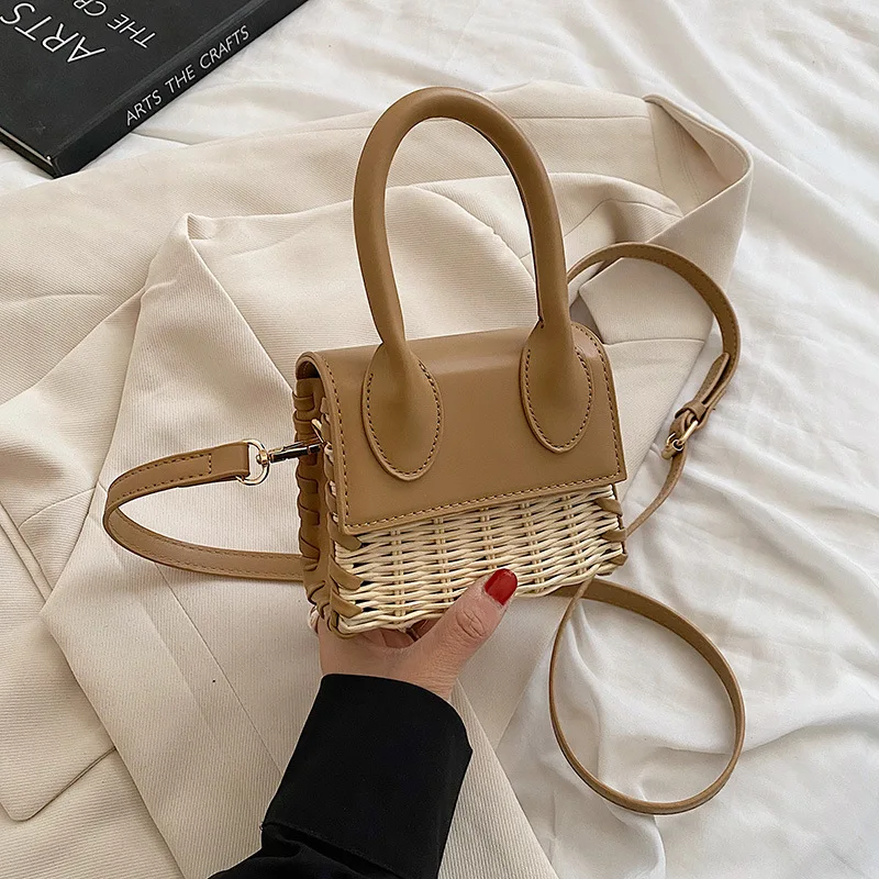 Wholesale Fashion Girl Purses Straw Bags Women Handbags Ladies Leather Weekend Luxury Bags Top Quality