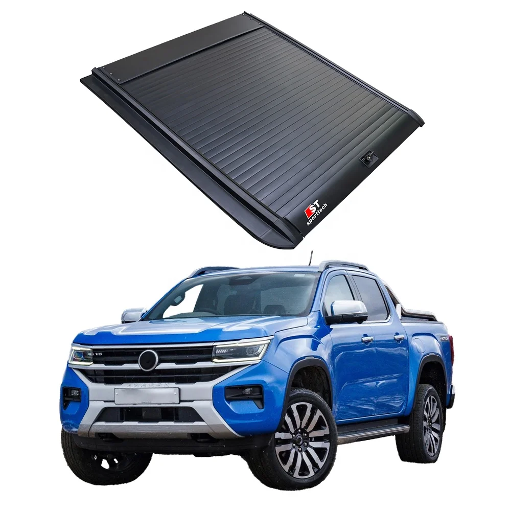 Factory price  retractable truck bed cover pickup tonneau cover roller lid aluminum cover for VW Amarok