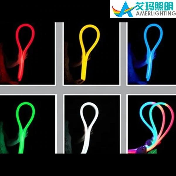 Free sample supper brightness flexible colorful led neon tube 15*25mm