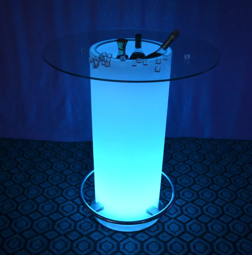 IP68 Water proof Plastic led lighting bar table/super bright glowing light waterproof led table