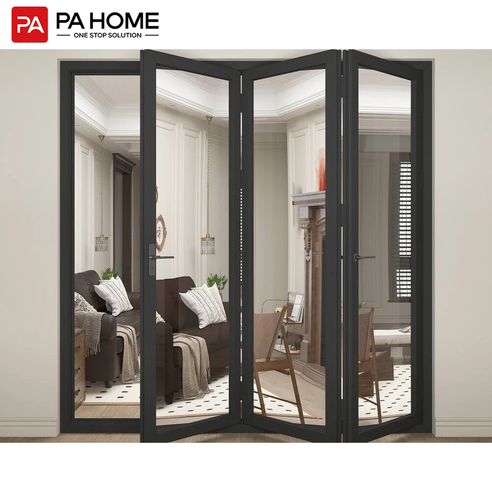 PA Custom Bi-Fold Aluminum Alloy Glass Exterior Accordion Foldable Doors