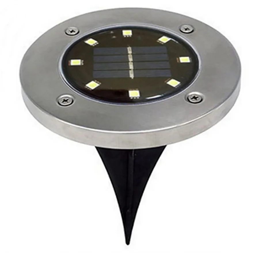 
 Наземный светильник на солнечной батарее, 4 8 12 16 20 светодиодов, садовый Ландшафтный фонарь для газона, уличный светильник с датчиком освещения для дороги  