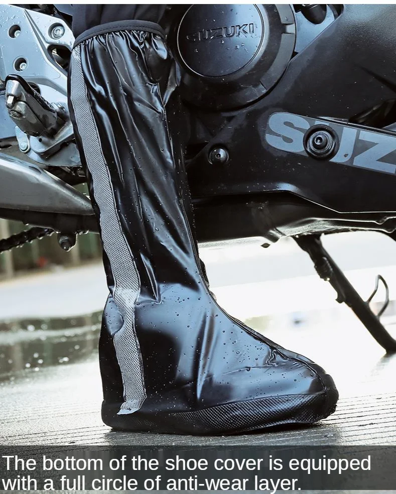 Непромокаемые ботинки мужские, толстая износостойкая нескользящая обувь для дождя, мотоциклетные сапоги для верховой езды