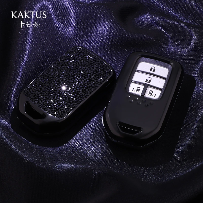 For Honda CRIDER JADE Accord Spirior CRV CIVIC Crosstour VEZEL XRV Car Key Case PC Diamond Crystalprotect Cover Car key shell