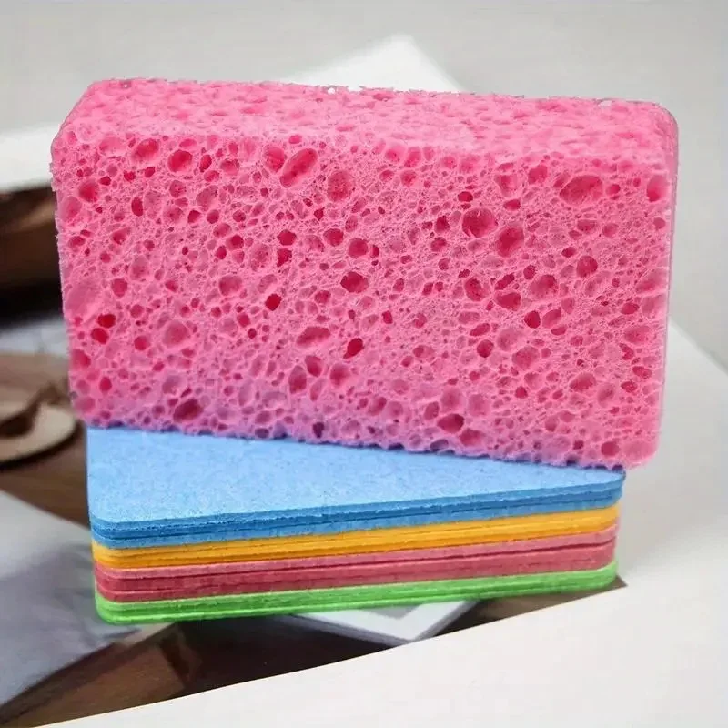 Customized wood pulp cotton large reusable cellulose sponge Biodegradable Household cleaning products
