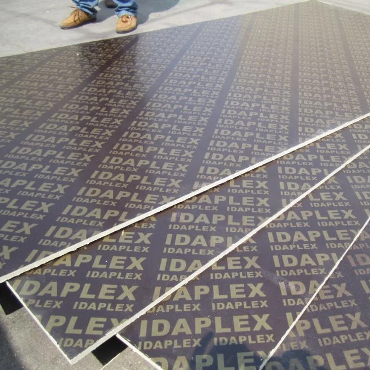 Linyi good quality with competitive price 12mm 15mm 18mm black brown red film face shuttering plywood supplier