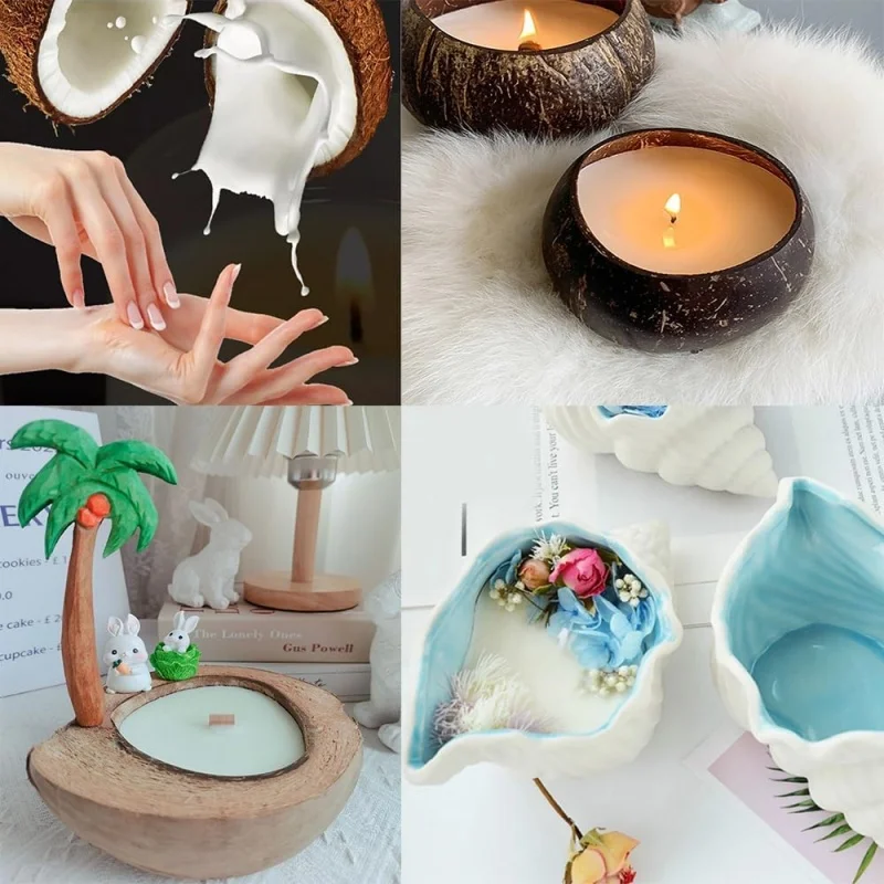 High Quality Eco Luxury Candle Material Pure Natural Coconut Soy Wax For Candle For Holiday Home Decoration & Wedding From China