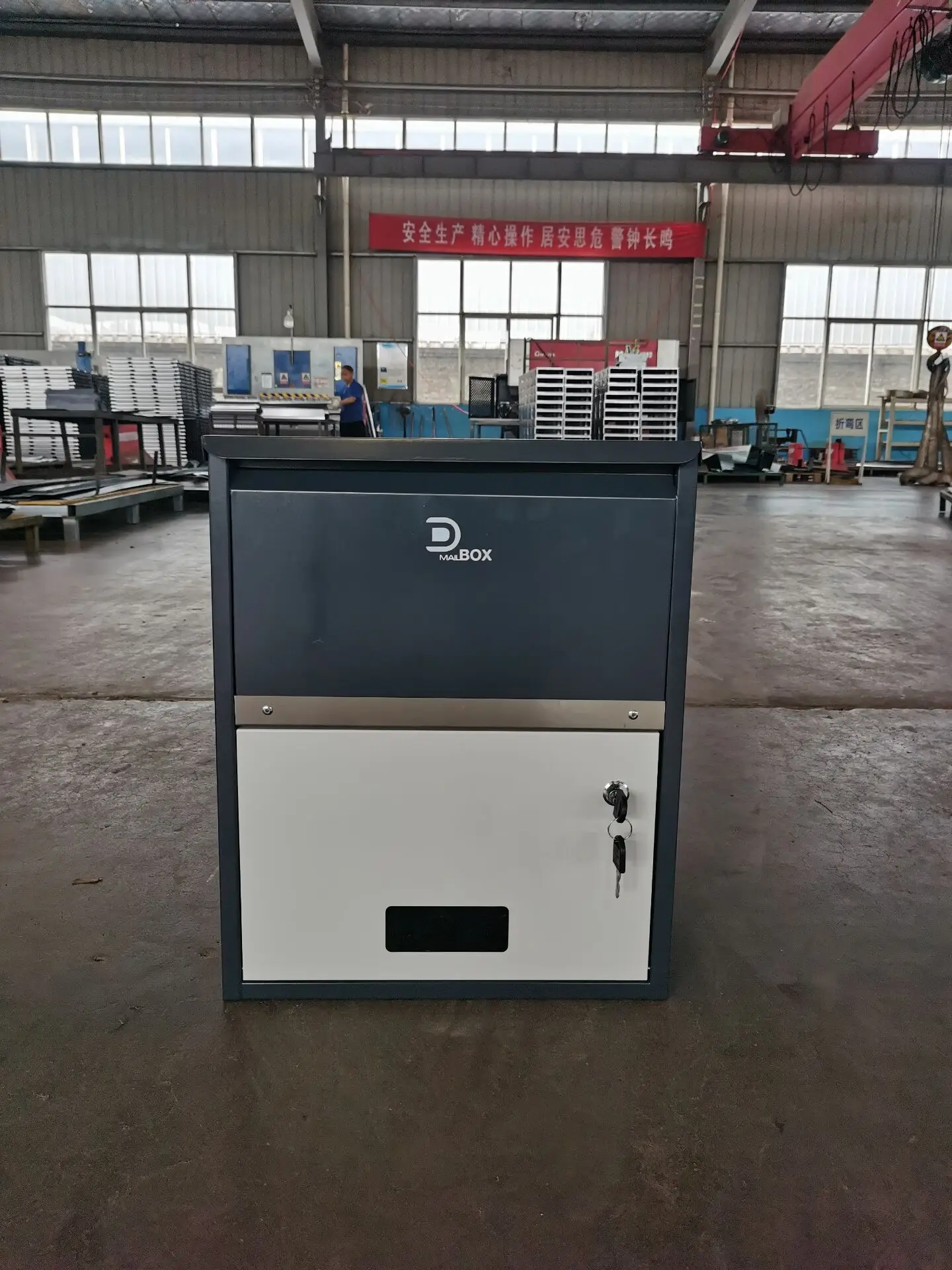 CAS-158 Metal post box mailbox wall mounted outdoor mail letter box residential Locking Mailbox parcel box