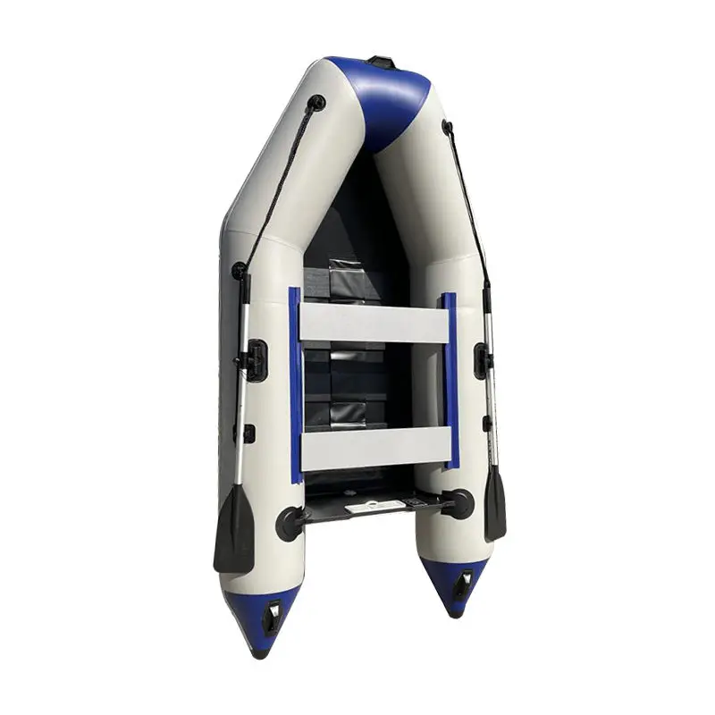 Solar Marine 10 Foot Inflatable Speed Boat PVC Assault Rescue Kayak Transom Sport Tender Boat with Motor Board