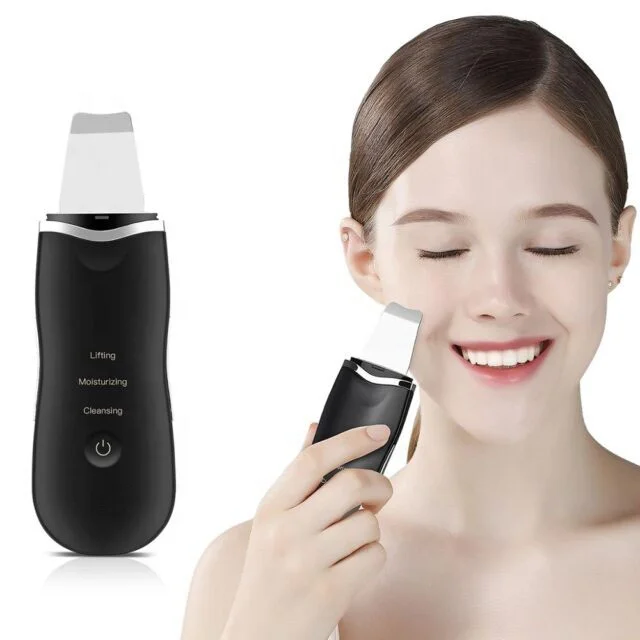 Wholesale Low Price Rechargeable Face Peeling Ultrasonic Machine Facial Sonic Cleaner Skin Scrubber