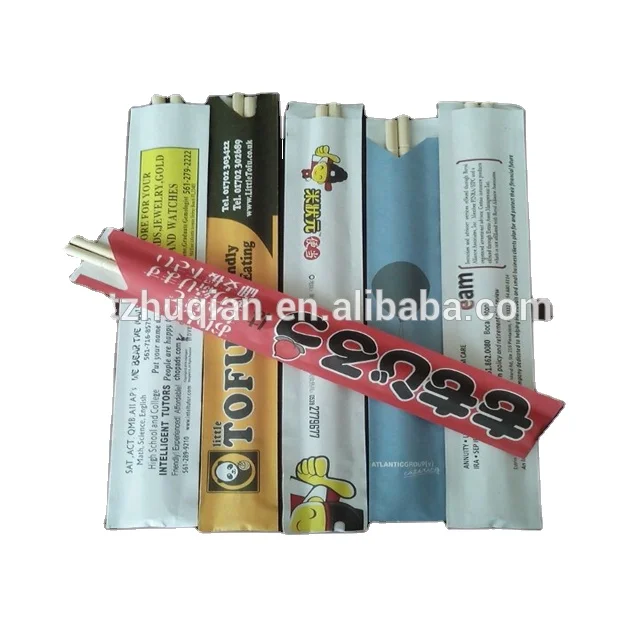 Manufacturer customzied logo disposable natural bamboo chopsticks with package