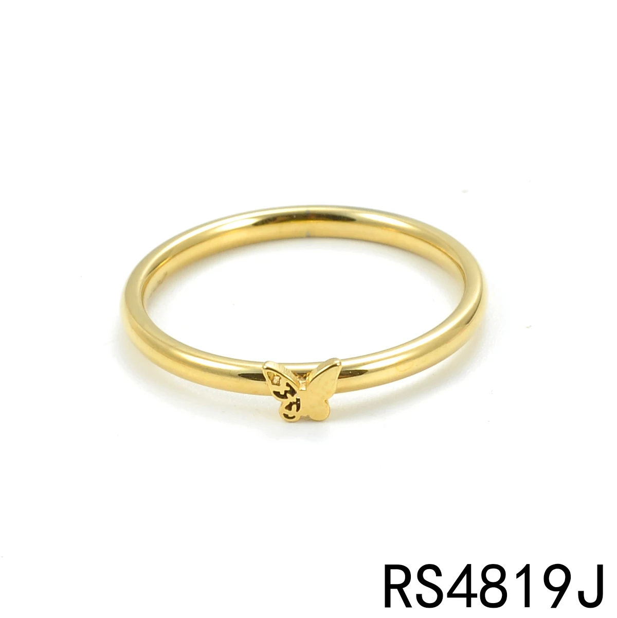 New Arrival Non Tarnish PVD 18K Gold Jewelry Rings Fashion Rings Custom Jewelry Trend Stainless Steel Simple Unisex Ring