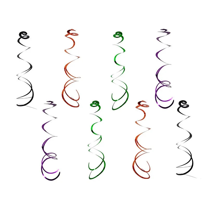PVC Spiral Hanging Halloween Balloons Latex Party Supplies Decoration for Halloween Hallowmas Theme Party