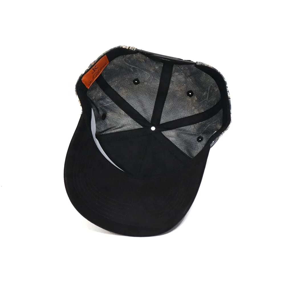 Hot selling 5 panel baseball cap low moq 3d custom embroidery logo camouflage cap for men outdoor sports cap with logo