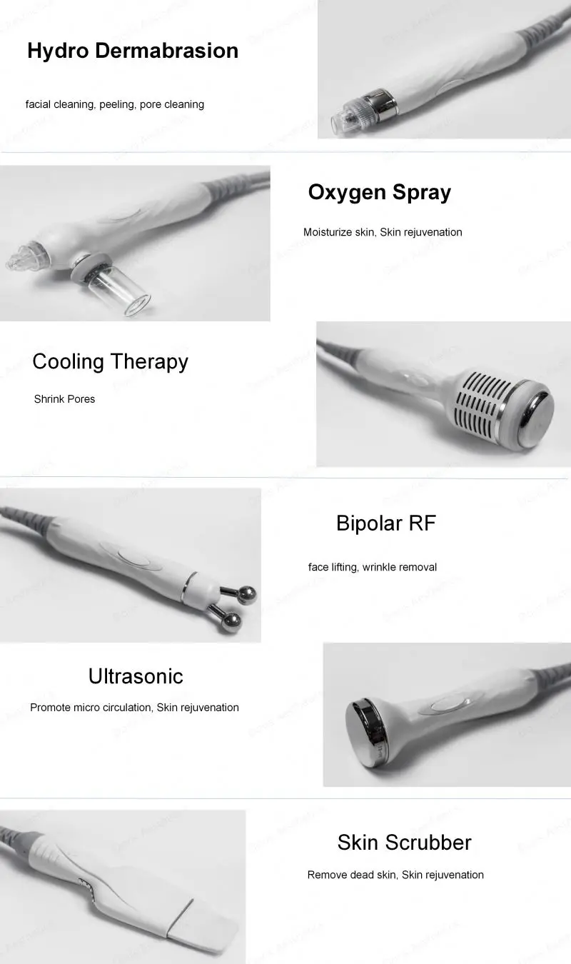 High Frequency Diamond Crystal Hydro Micro Wand Microbrasion And  Microdermabrasion