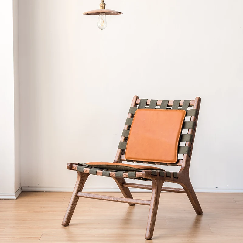Современный скандинавский деревянный стул TPZ060 для отдыха, домашняя мебель из натуральной кожи, деревянные стулья для гостиной, оптом