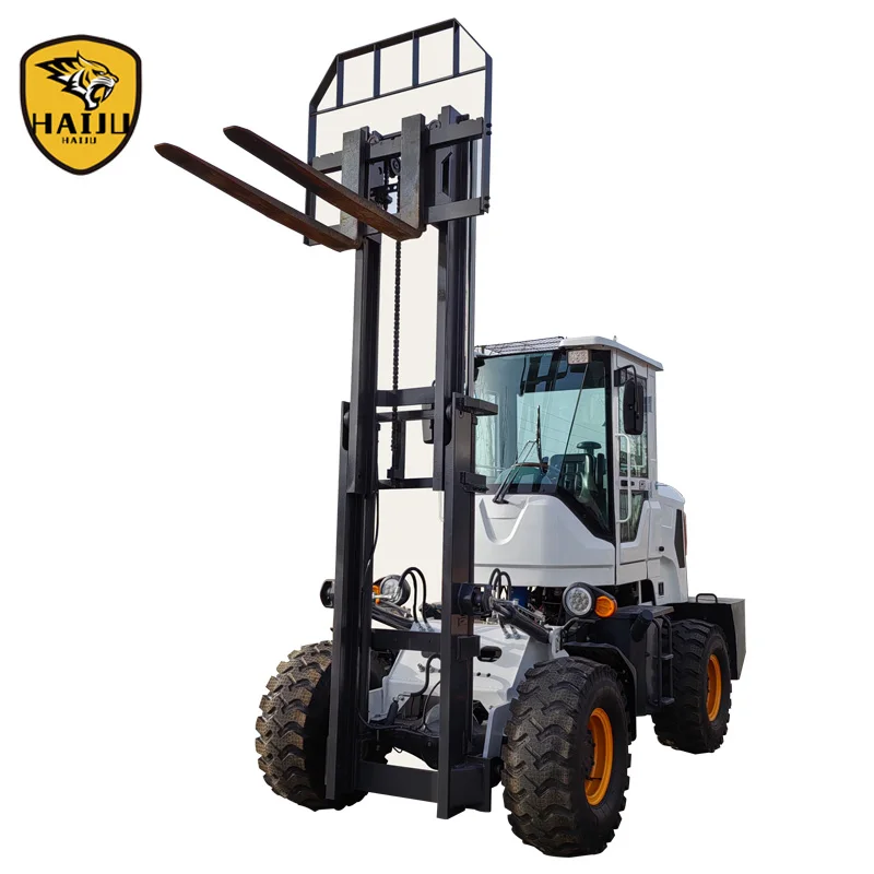 Hydraulic All Terrain Forklift Lift 3Ton Height 3m 4x4 Wheel Drive Special Rough Terrain Diesel Forklift