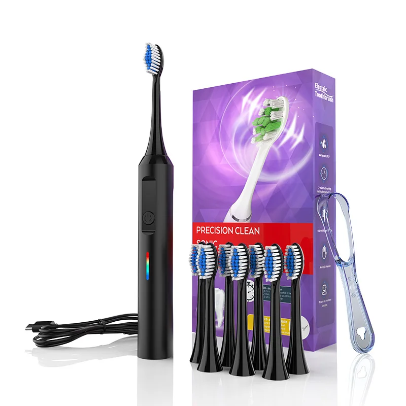 Private Label Sonic Toothbrush Teeth Whitening Automatic Smart Electric Tooth Brush Electric Toothbrush With 8 Toothbrush Heads
