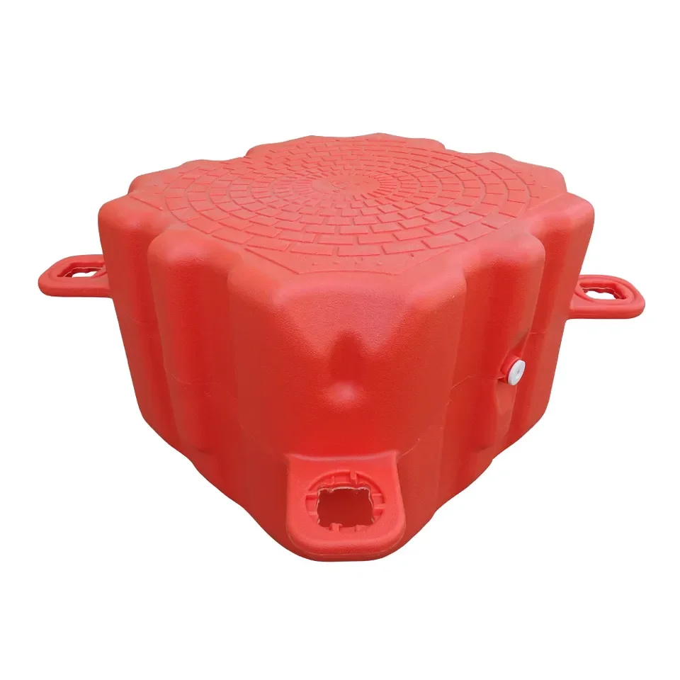 2023 Hot Sale Modular HDPE Plastic Cube 500* 500*400Mm Floating Dock Pontoon Inflatable Amusement Platform Jet Ski Dock
