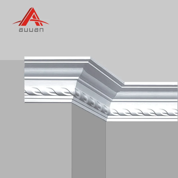 Auuan High Quality Wholesale Polyurethane Trims For Decora Pu Material ceiling cornice moulding custom pu foam molding