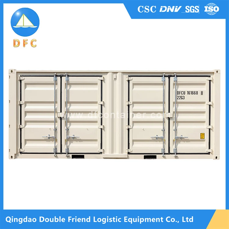 20-футовый морской контейнер, боковой открытый контейнер с боковой стенкой, открывающийся металлический контейнер для доставки, 20 футов