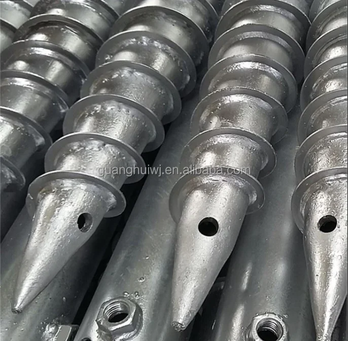 factory hot dip galvanized ground screw anchor