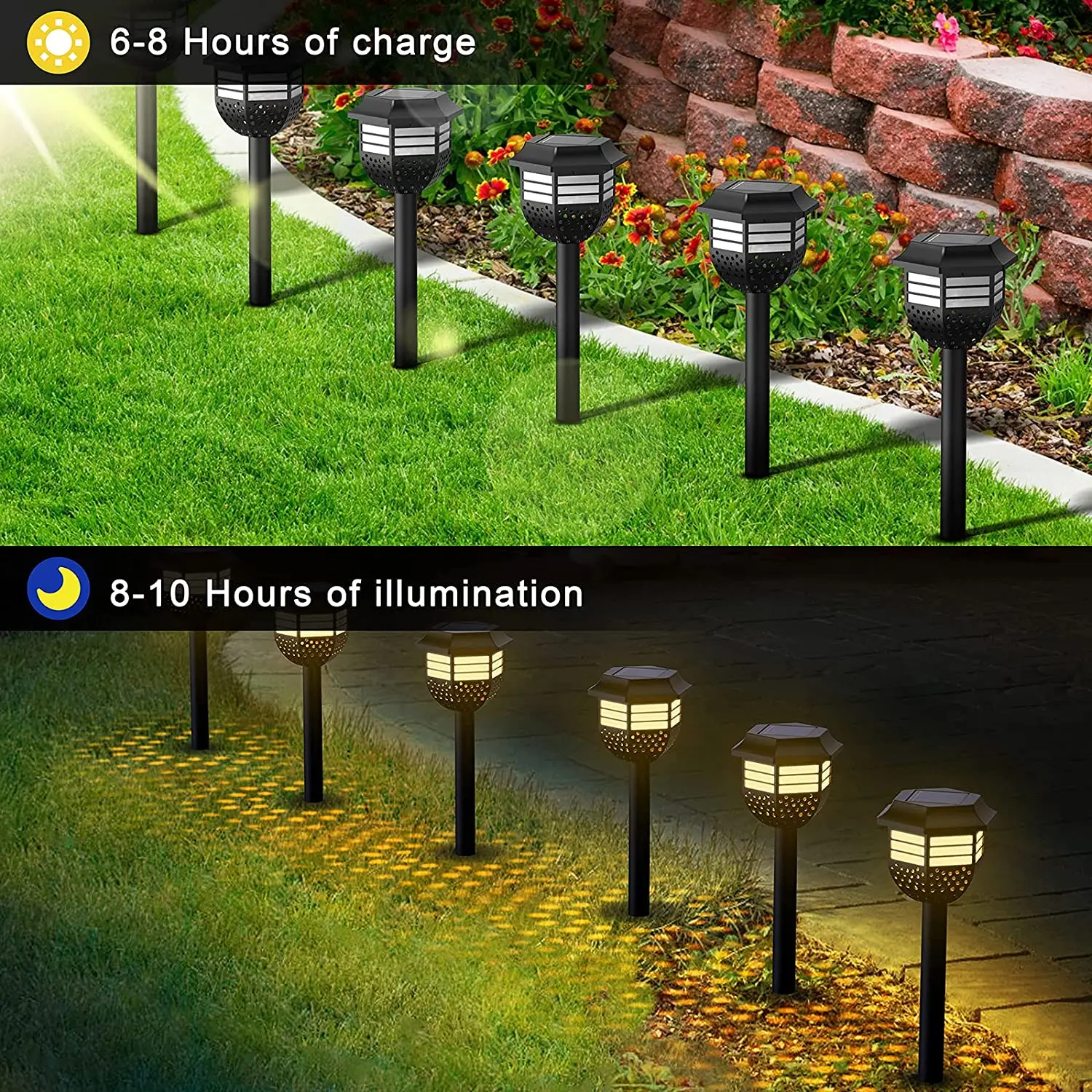 Solar Sensor Light PIR Human Body Induction Waterproof Step Solar Wall Light Outdoor Garden Yard Fence Lamp Light