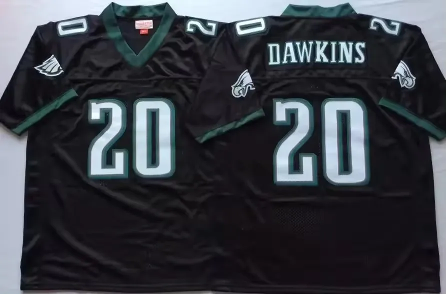 PHI Team винтажные Ретро 12 Randall Cunningham 20 Brian Dawkins 92 Reggie белые ретро зеленые пользовательские американские футбольные майки