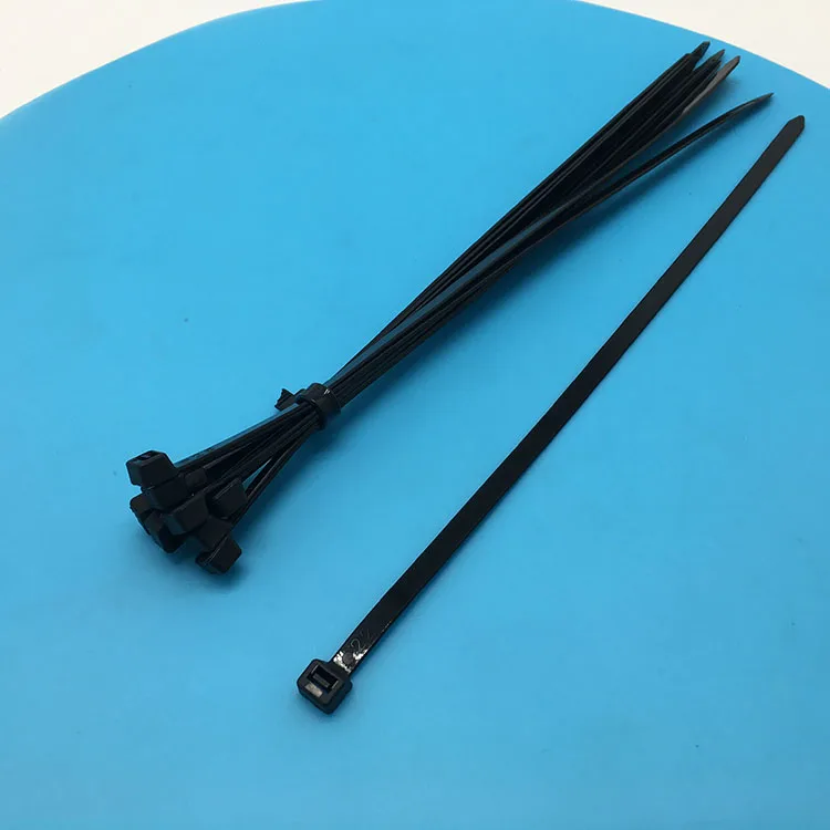 Best Factory Price Nylon66 Cable Tie Black Electrical Nylon Strap Cable Ties Self-locking Zip Ties High Level 100pcs/bag 100bags