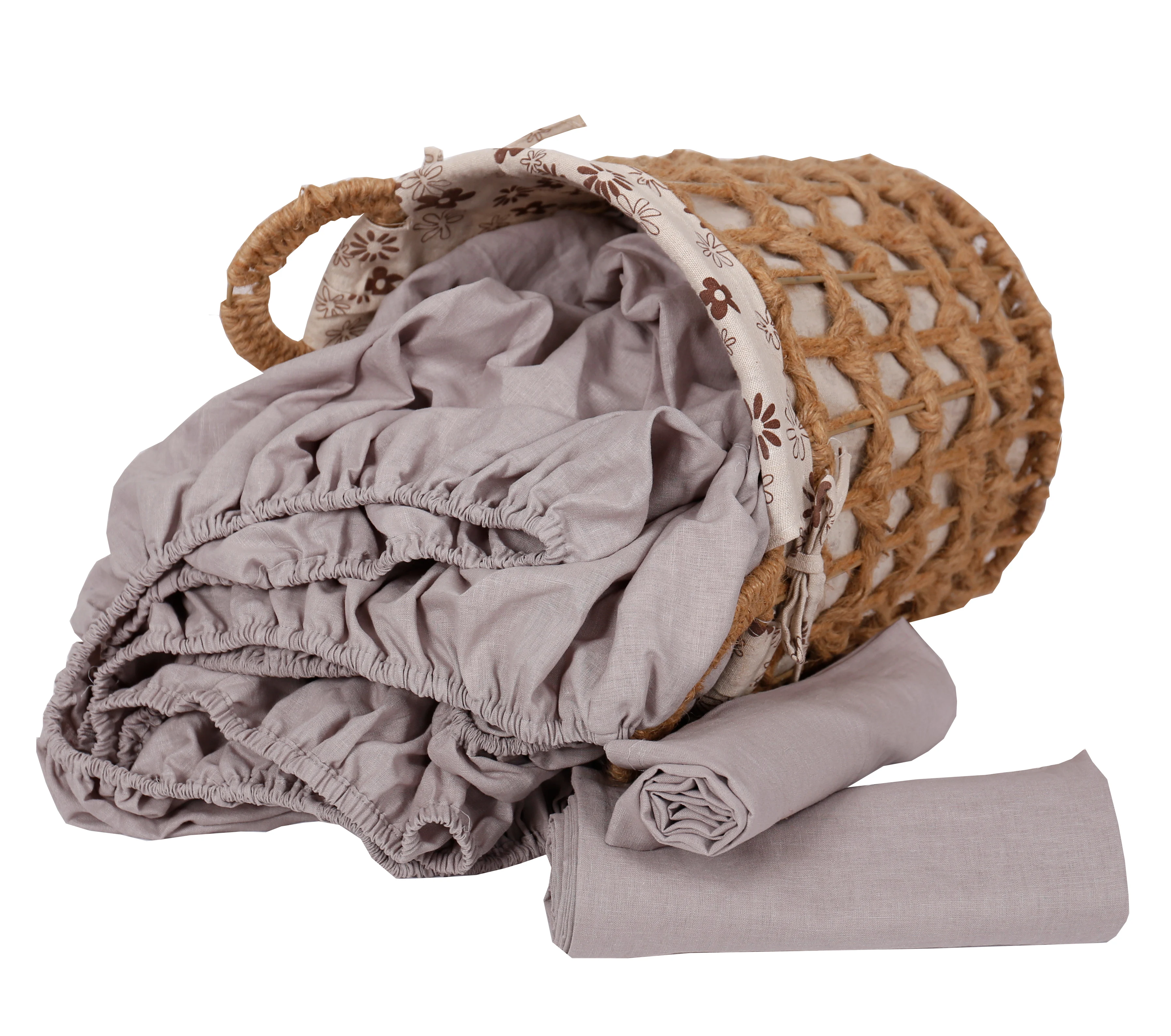 Wholesale 100% pure stone washed flax french linen bedding set natural duvet cover set oekotex bedsheet set