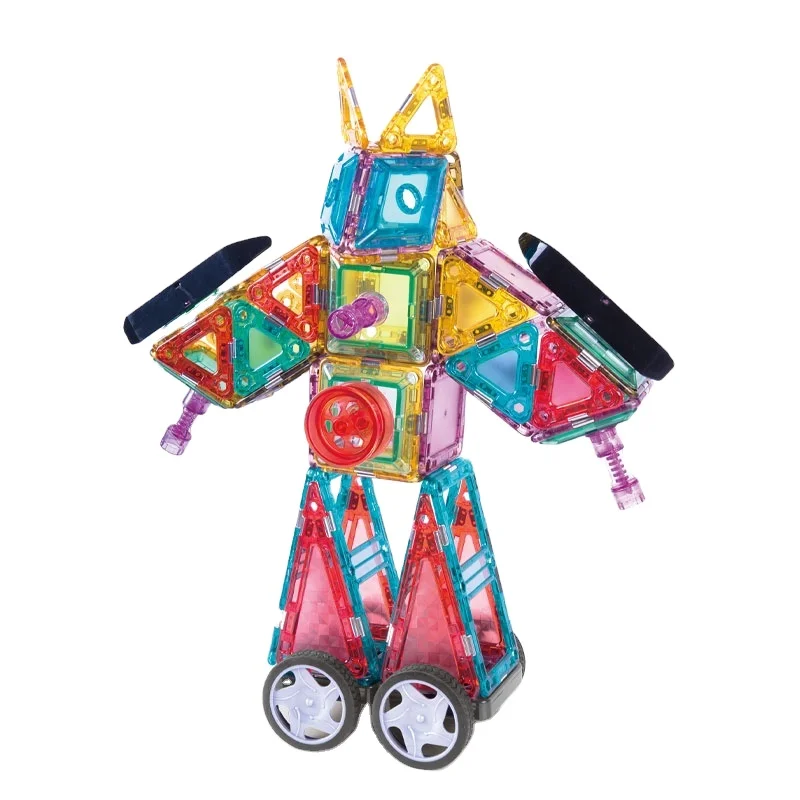 Hot Selling Magnetic Plastic Blocks Educational crystal magnetic chip DIY Magnetic Toys