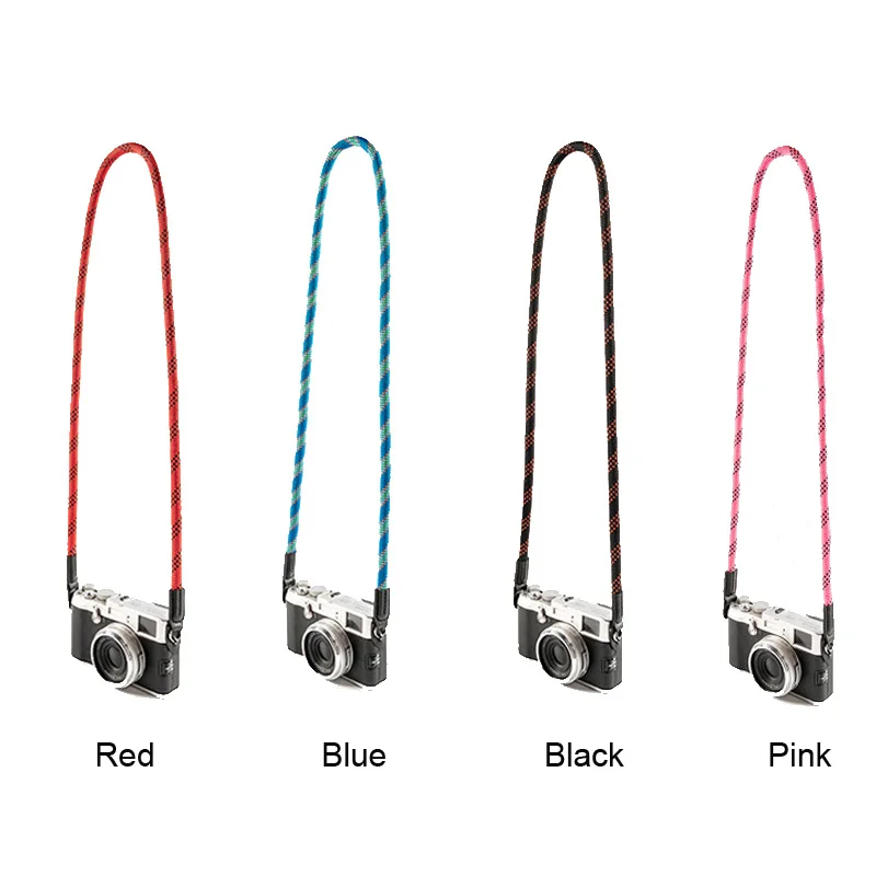 
Leather Patch Custom DSLR Hiking Outdoor Climbing Rope Camera Strap 