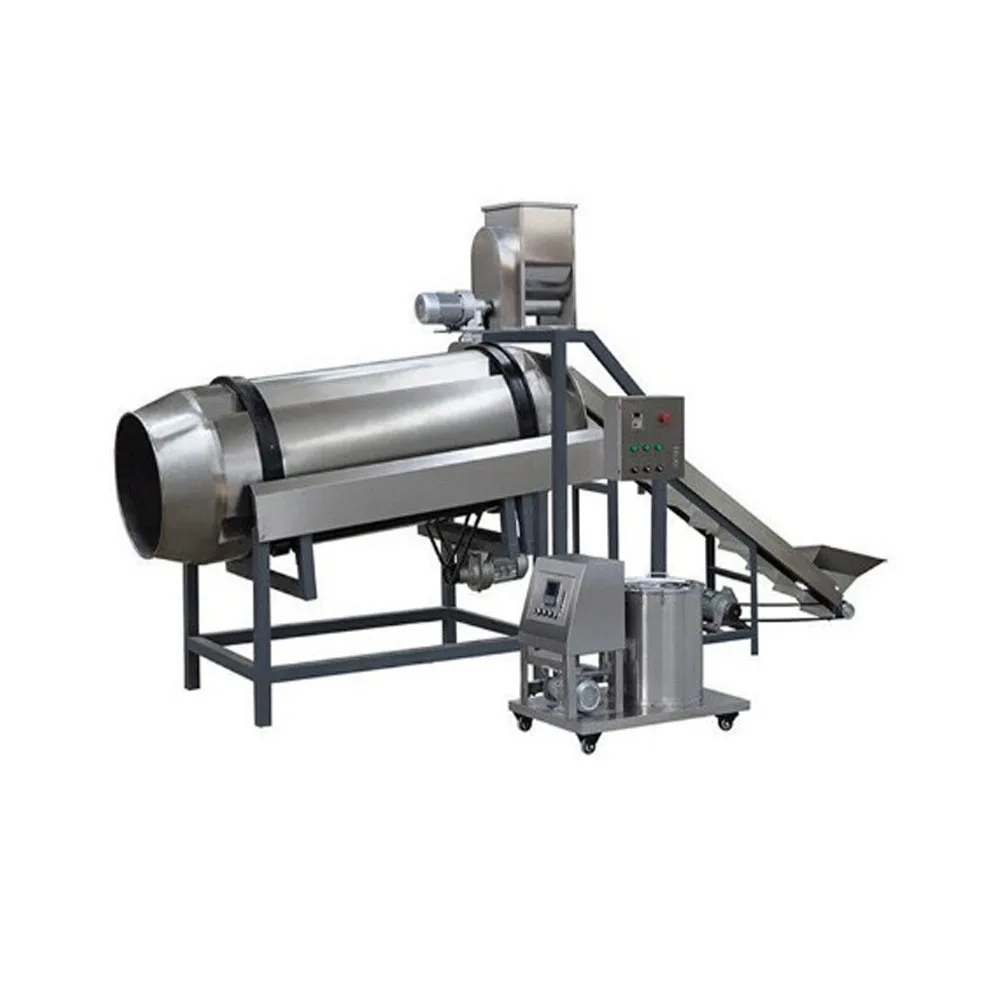 100-300kg rotary drum roller seasoning snack making machines