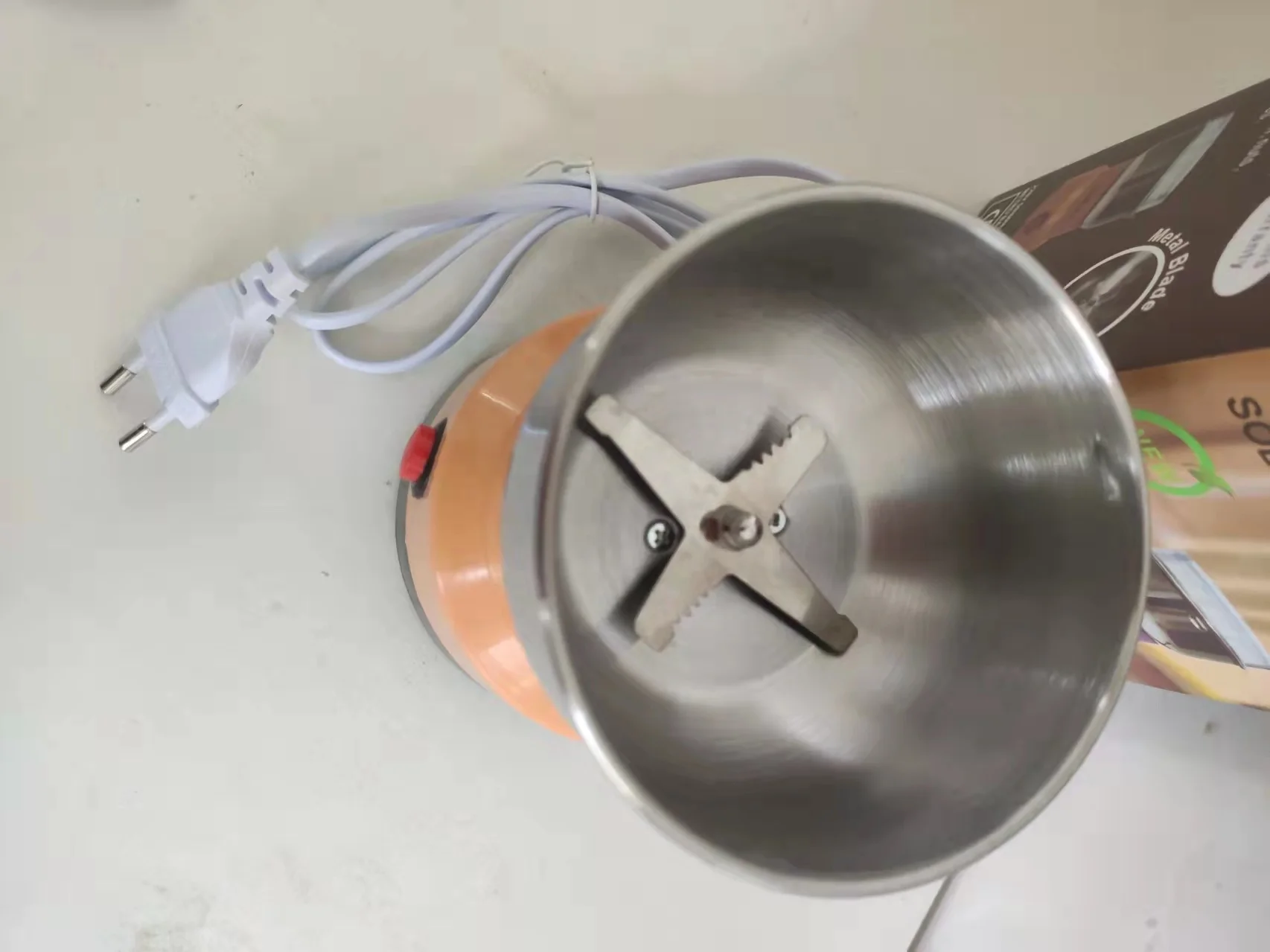 Mini Electric Dry Herb Spice Coffee Bean Grinder Machine Kitchen Chopper Food Processor