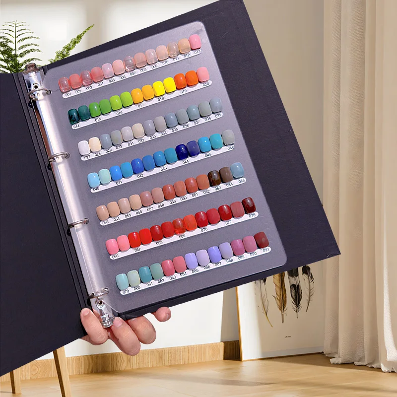 Nail Polish Gel Display Panel Detachable Activity Inside Color Card Color Sample 2024 New Large Display Book