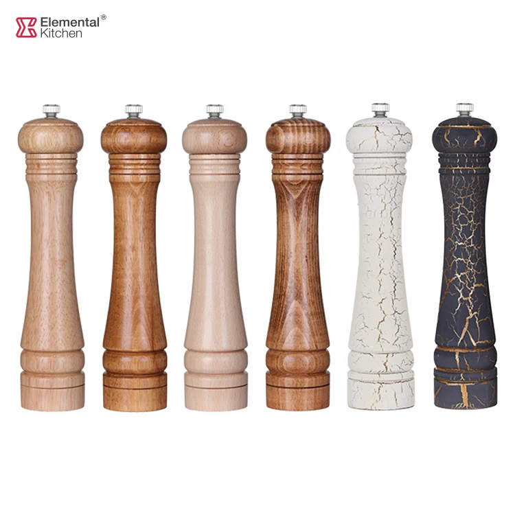 Hot Sale Pepper Grinder Glass Bottle Barbecue Manual Freshly Ground Black Pepper Spice Jar Seasoning Containers