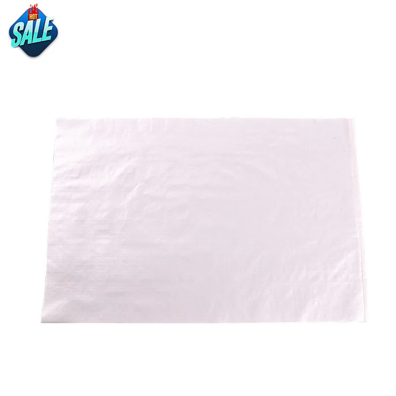 Wholesale Polypropylene 25Kg 50 Kg White Pp Woven Sack Packing Bags For Sand Manufacturer Versatile Pp Woven Bag Transparent